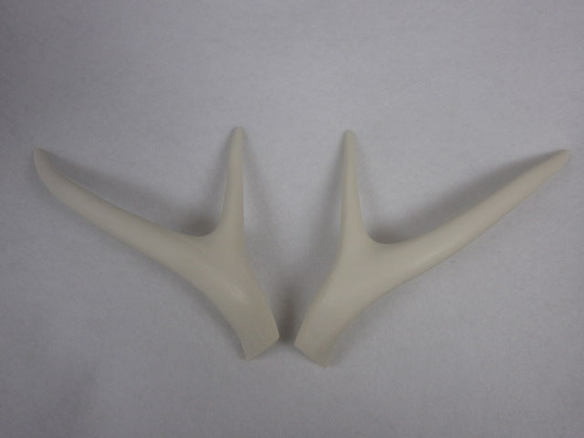Plastic Opaque Straight Four Point Deer Antlers