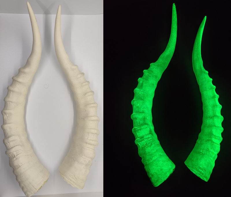 Plastic Glow in the Dark Impala Antelope Horns